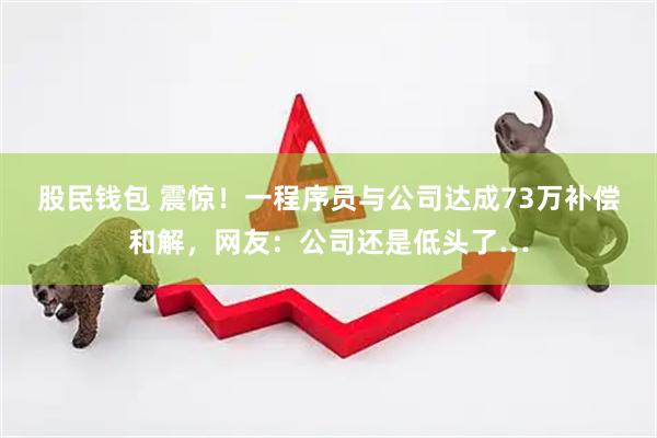 股民钱包 震惊！一程序员与公司达成73万补偿和解，网友：公司还是低头了…